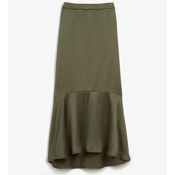 olive midi skirt - Picture 3 of 5